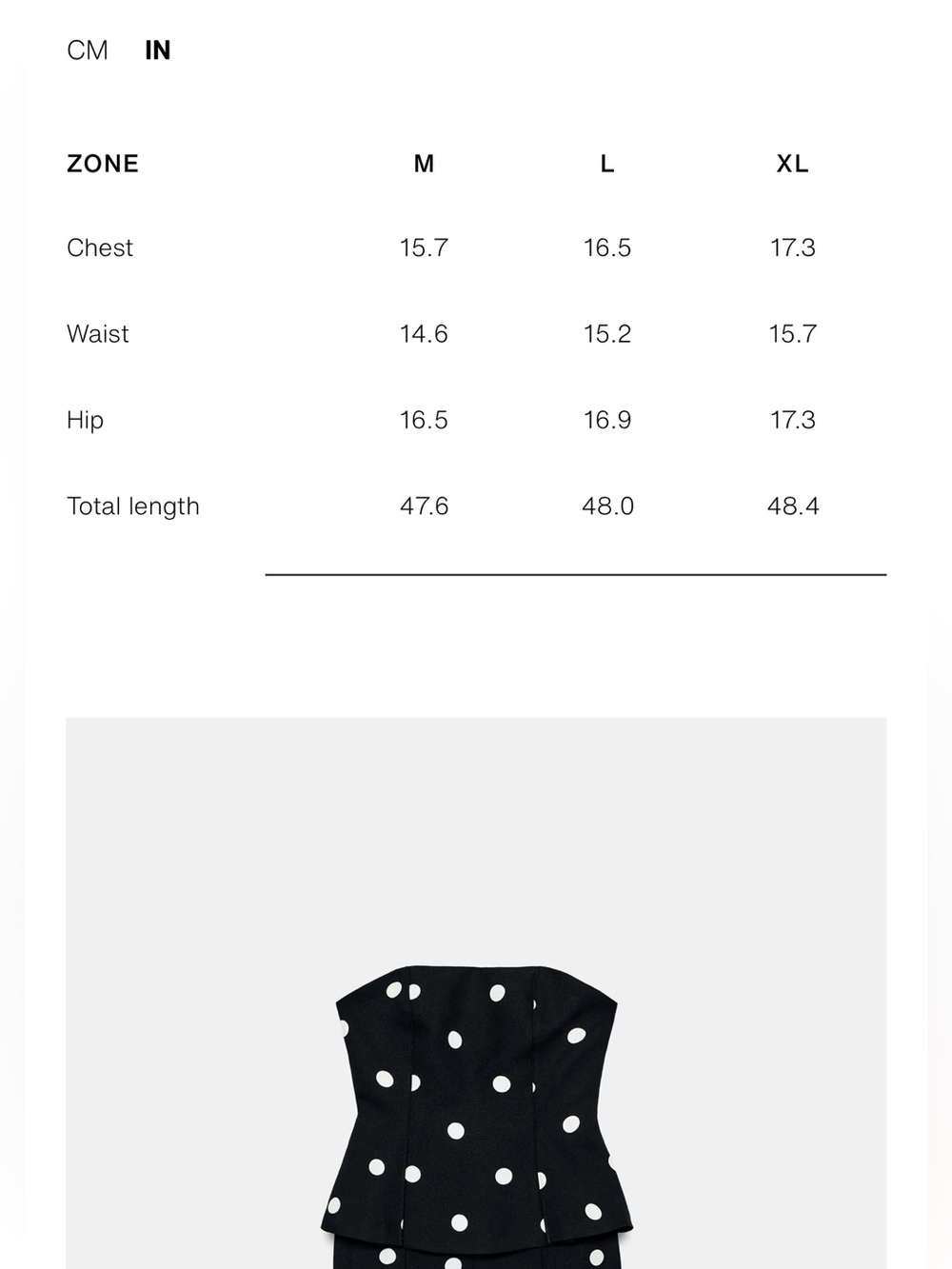 Zara Polka Dot Strapless Jumpsuit - Picture 8 of 8